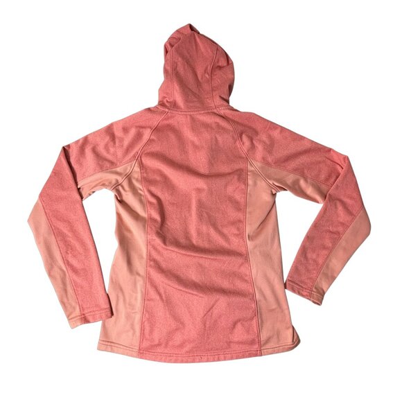 North Face Full Zip Hooded Jacket Salmon Orange Size Medium - Picture 4 of 9